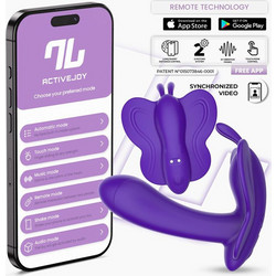 IntoYou Wingy Butterfly Vibrator Δονητής Εσωρούχου για Ζευγάρια με App Control Σκούρο Μωβ