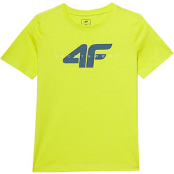 4F Παιδικό T-Shirt Κοντομάνικο Lime Πετρόλ 4FJWSS24TTSHM1113-72N