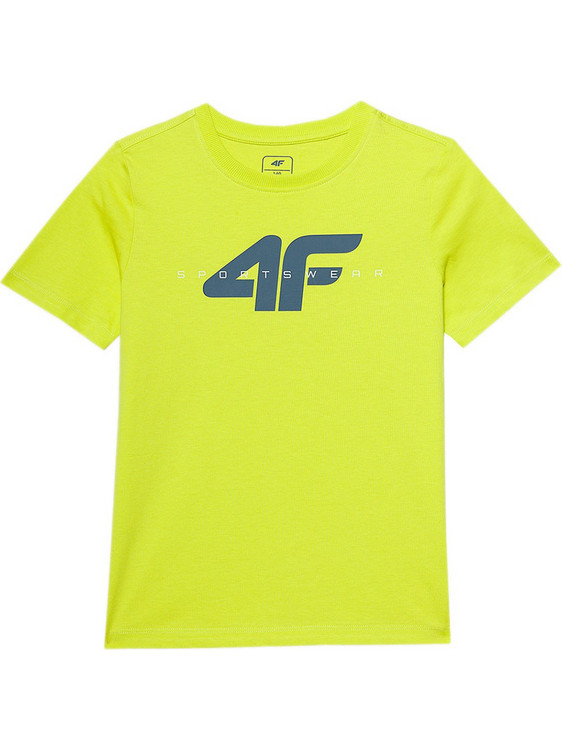4F Παιδικό T-Shirt Κοντομάνικο Lime Πετρόλ 4FJWSS24TTSHM1113-72N
