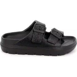 B-Soft Γυναικείες Παντόφλες Καλοκαιρινές Flatforms Ανατομικές Αντιολισθητικές Μαύρες 51404
