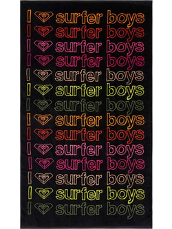 Roxy Cold Water Message Πετσέτα Θαλάσσης Μαύρη 80x160cm ERJAA04481