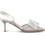 Envie Shoes Γόβες Slingback με Τακούνι Στιλέτο με Φιόγκο & Στρας Ασημί E45-23159-21