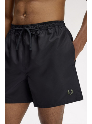 Fred Perry Ανδρικό Μαγιό Σορτς Μαύρο S2303-102