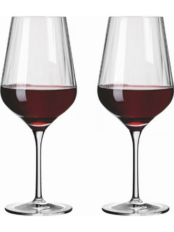 Σετ Ποτήρια Κρασιού Κρύσταλλο Κολωνάτα Sternschliff 570ml 2τμχ 3661002-1