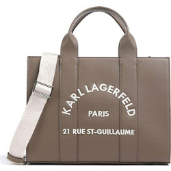 Karl Lagerfeld Γυναικεία Τσάντα Χειρός από Δερματίνη Καφέ B1W30041-2PR