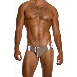 Modus Vivendi Water Sports Classic Ανδρικό Μαγιό Σλιπ με Σχέδια Καφέ AS2612