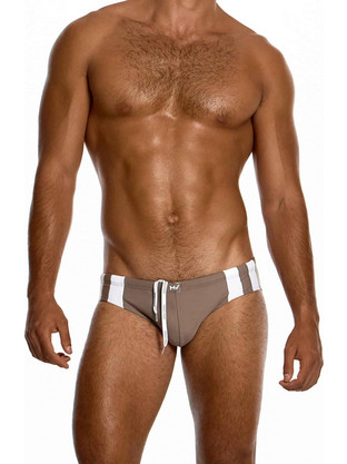 Modus Vivendi Water Sports Classic Ανδρικό Μαγιό Σλιπ με Σχέδια Καφέ AS2612
