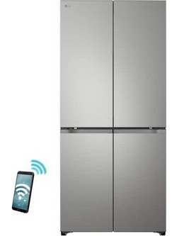 LG GMBS30SDPY Ψυγείο Ντουλάπα 451lt Full No Frost Υ186xΠ83.5xΒ69.6cm Inox