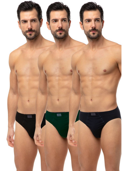 Minerva Sporties Ανδρικά Σλιπ Βαμβακερά 3Pack 90-23027-162