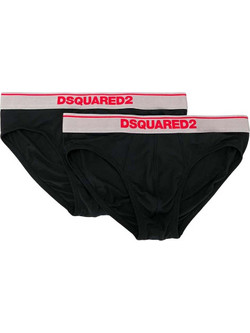 Dsquared2 Ανδρικά Σλιπ Μαύρα 2Pack DCX610050-001