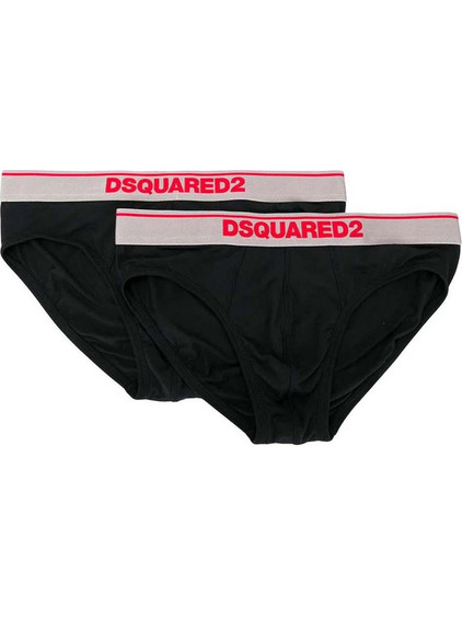 Dsquared2 Ανδρικά Σλιπ Μαύρα 2Pack DCX610050-001