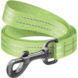 Waudog Reflective Λουρί Σκύλου 5m x 20mm Lime