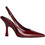 Corina Γόβες Slingback Δερμάτινες με Λεπτό Ψηλό Τακούνι Μπορντό M6225