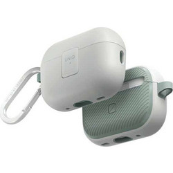 Uniq Clyde Lock Θήκη TPU με Γάντζο για Apple AirPods Pro 2 Λευκή Πράσινο Mint