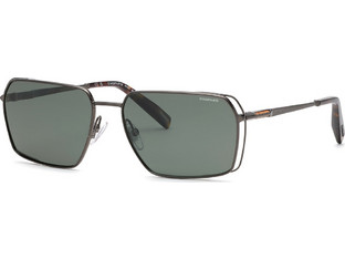Chopard SCHG90-60568P Ανδρικά Γυαλιά Ηλίου Τετράγωνα Μεταλλικά Ασημί με Πράσινο Φακό