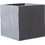 Supergreens Rocky Γλάστρα Τετράγωνη Πήλινη Γκρι 23x23x23cm A-6050-8