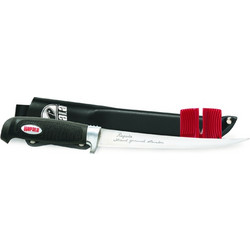 Rapala Soft Grip Μέγεθος 2 Μαχαίρι Φιλεταρίσματος από Ανοξείδωτο Ατσάλι με Θήκη 22cm