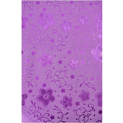 Statovac Λουλούδια Χαρτόνι Αυτοκόλλητο Μωβ Glitter 21x29cm 10τμχ 136041