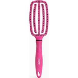 Sibel Original Detangling Βούρτσα Μαλλιών για Ξεμπέρδεμα Φούξια