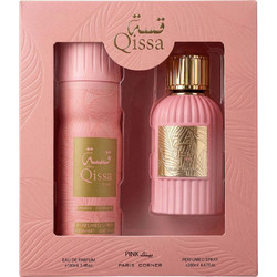 Paris Corner Qissa Pink Eau de Parfum 100ml + Deodorant Spray 200ml