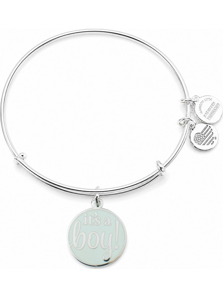 Alex and Ani Γυναικείο Βραχιόλι Βέργα Ασημί A19EBIABSS