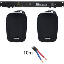 Sirus Reflect 5 + the t.amp S-75 MK II Παθητικό Ηχείο Εξωτερικού Χώρου 30W Αδιάβροχο IP66 Μαύρο