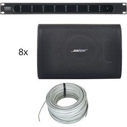 Sirus 4x Bose Professional FreeSpace FS4SE + I-Amp 8.150T 017817818735 Παθητικά Ηχεία Τοίχου 50W Αδιάβροχα IP55 Μαύρα (Ζεύγος)