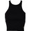 Sugarfree Γυναικείο Καλοκαιρινό Crop Top Ριπ Μαύρο 25832045-110
