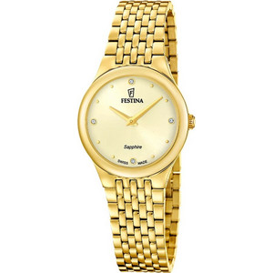 Festina Γυναικείο Ρολόι με Χρυσό Μεταλλικό Μπρασελέ F20098/2