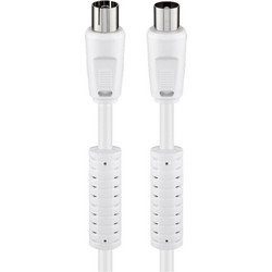 Goobay Καλώδιο Κεραίας Coax Male to Coax Female 10m White 50722