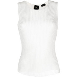 Pinko Γυναικείο Καλοκαιρινό Top Ριπ Λευκό 103554A1UQ-CZK