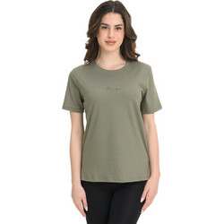 Target Γυναικείο Αθλητικό T-Shirt Χακί S26-65504-17