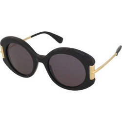 Max Mara MM0188 01A Γυναικεία Γυαλιά Ηλίου Οβάλ Χρυσό Μαύρο με Μαύρο Φακό