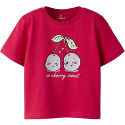 Name It Cherries Παιδικό T-Shirt Κοντομάνικο Κόκκινο 13251519