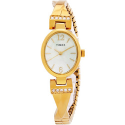 Timex Γυναικείο Ρολόι με Χρυσό Μεταλλικό Μπρασελέ TW2U70000