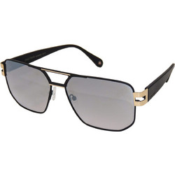 Paul Frank PF9128 3380 Ανδρικά Γυαλιά Ηλίου Aviator Κοκάλινα Μαύρα με Μαύρο Φακό
