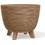 Prosperplast Furu Γλάστρα Στρογγυλή Πλαστική Καφέ 29x24cm DFUR300W