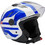 Zen ZN-755 White Blue Κράνος Μηχανής Jet 1100gr