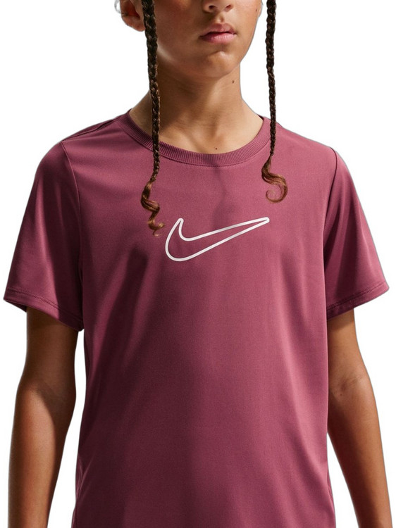 Nike Dri-Fit Παιδικό T-Shirt Κοντομάνικο Μωβ FZ5600-655