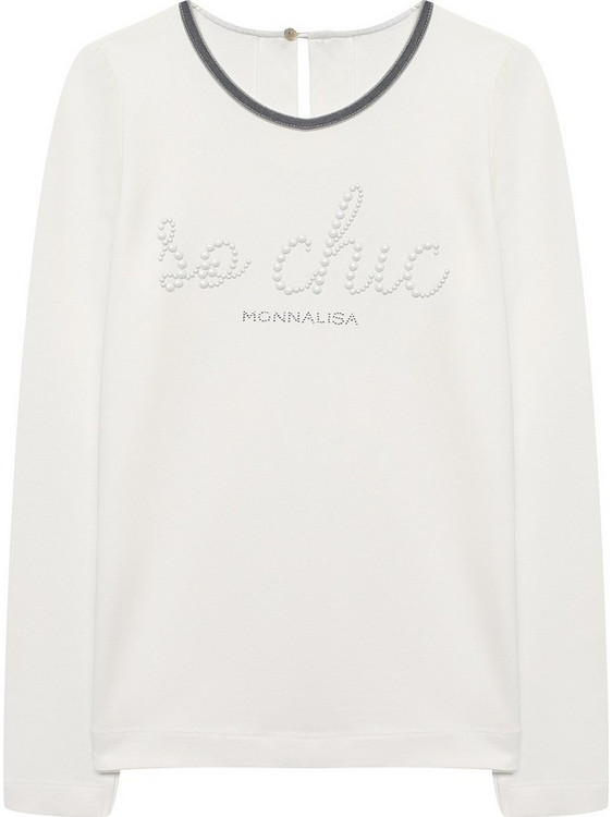 Monnalisa Παιδικό T-Shirt Μακρυμάνικο Μπεζ 716607AQ