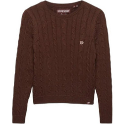 Superdry Γυναικεία Πλεκτή Μπλούζα Σοκολατί W6110801A