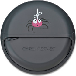 Carl Oscar Mini Disc Αράχνη Πλαστικό Παιδικό Δοχείο Φαγητού Γκρι