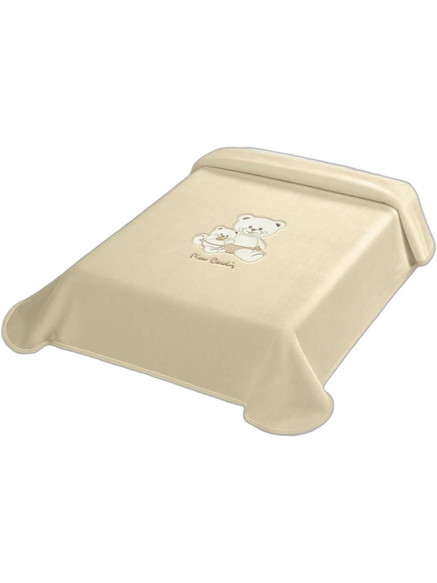 Pierre Cardin 760 Κουβέρτα Αγκαλιάς Βελουτέ 80x110 Μπεζ