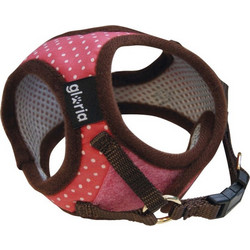 Gloria Pets Dots Σαμαράκι Σκύλου Γιλέκο Ροζ Small
