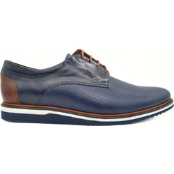 Northway Ανδρικά Σκαρπίνια Derby Δερμάτινα Navy Μπλε