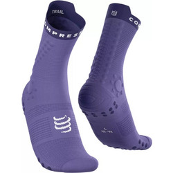 Compressport V4.0 Trail Ανδρικές Κάλτσες Ψηλές με Σχέδια Μωβ XU00048B-3162
