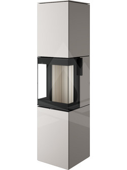 Spartherm Trico L Steel Pearl Ivory Eboris 1300 Ατσάλινη Ξυλόσομπα Αερόθερμη 7.8kW