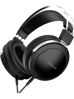 Vulkkano HC10 Turia Ενσύρματα Ακουστικά Hi-Fi Over Ear Μαύρα Ασημί