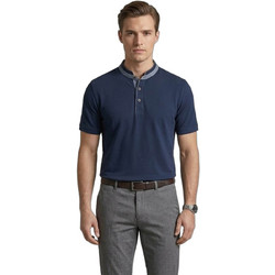 Bugatti Ανδρική Μπλούζα Polo Κοντομάνικη Navy Μπλε 815015003E-380