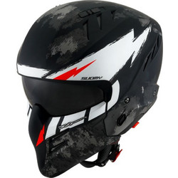 Suomy Armor Hi Volt Matt Black White Κράνος Μηχανής Crossover / Modular